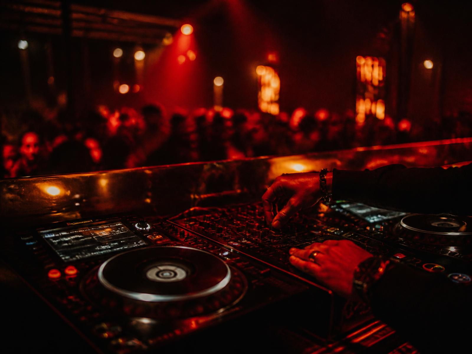 DJ Redspider performing a house music set