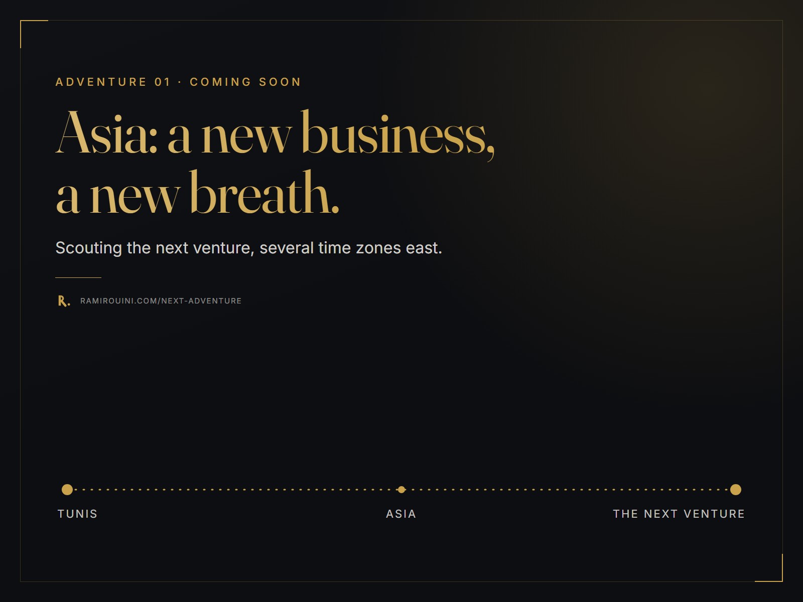 Asia: a new business, a new breath — cover
